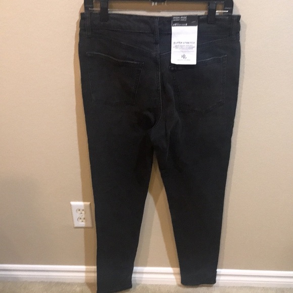 NWT Lauren Ralph Lauren Black Wash Stretch High Rise Ankle Jeans-Size 29/8 - Picture 4 of 11